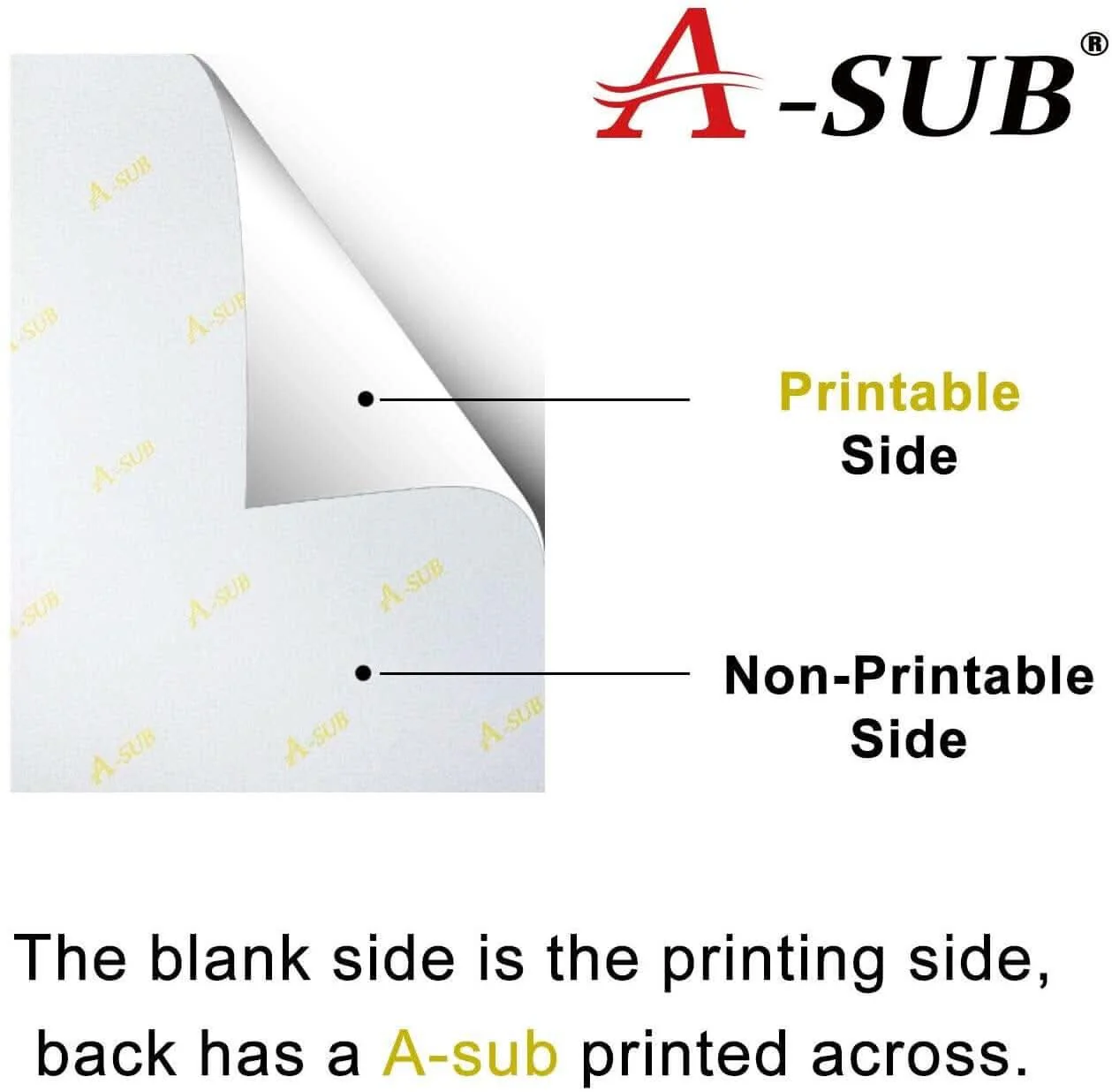 A-SUB 13"x110' Sublimation Paper  105gsm, Roll Size - Image 5