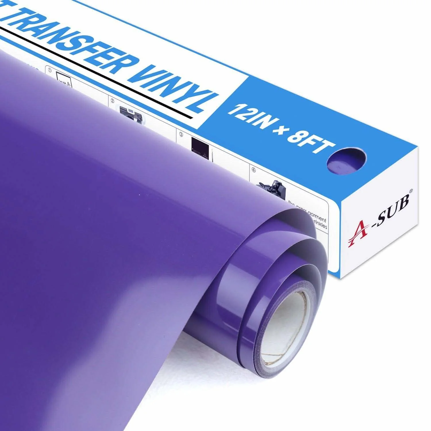 A-SUB Basic Color Heat Transfer Vinyl Roll 12"*8ft - Image 11