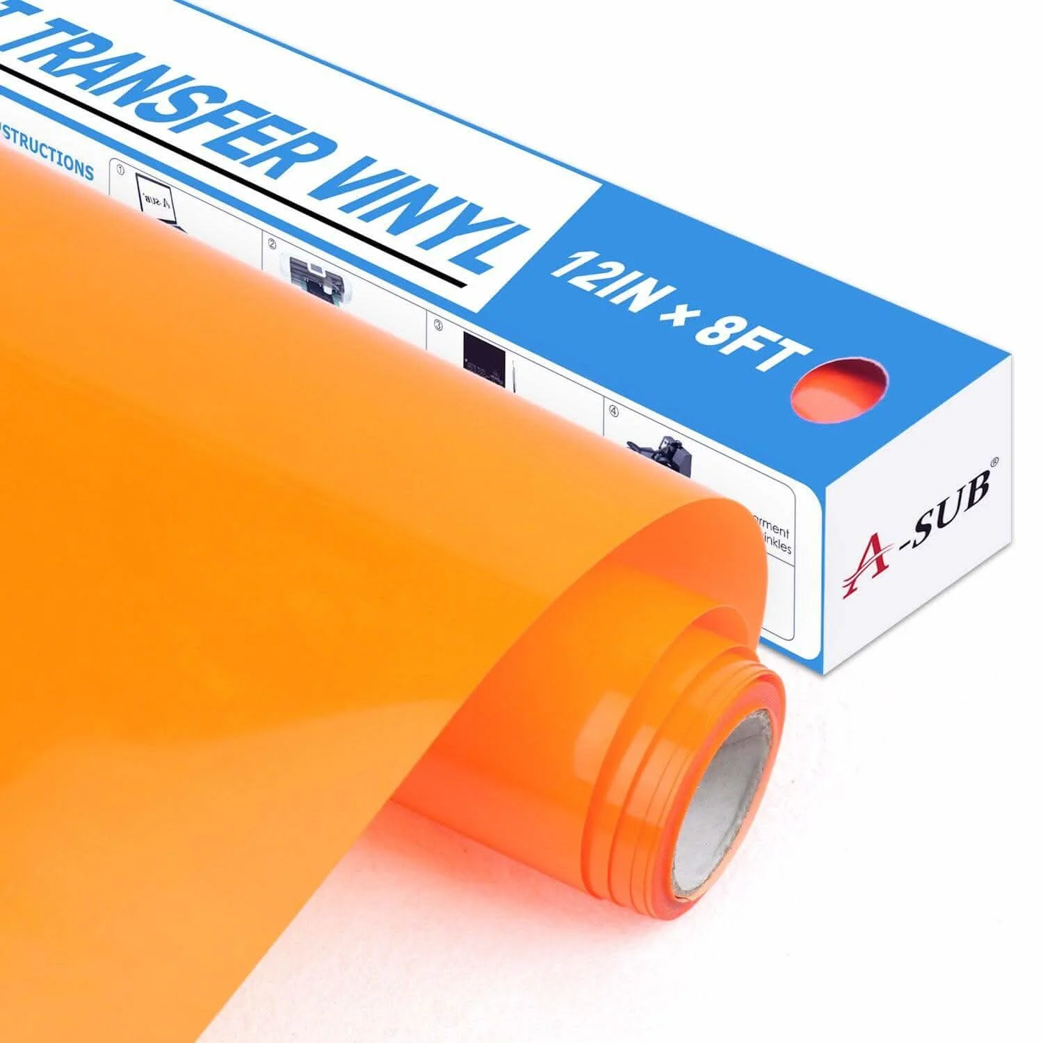 A-SUB Basic Color Heat Transfer Vinyl Roll 12"*8ft - Image 16