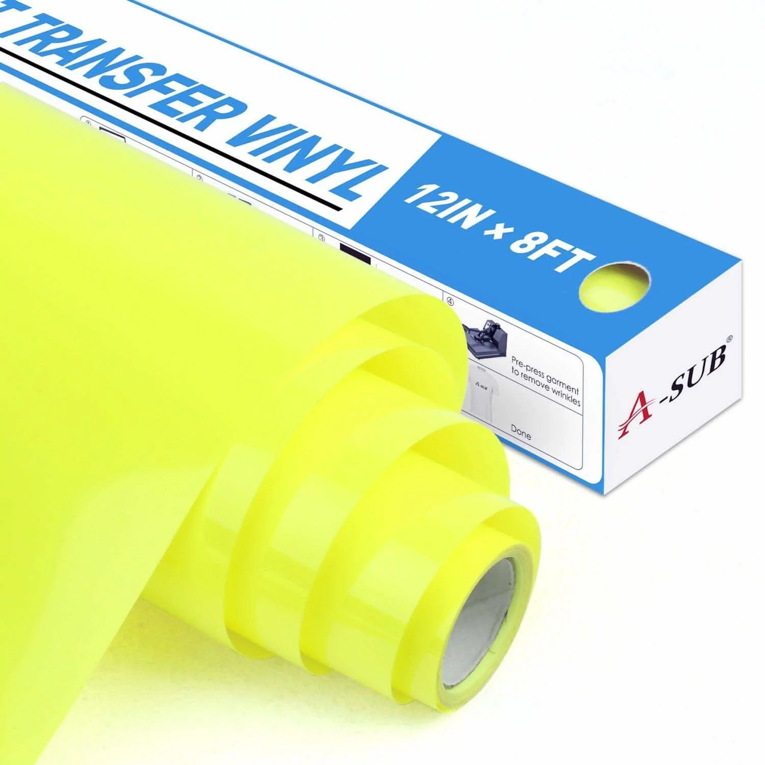 A-SUB Basic Color Heat Transfer Vinyl Roll 12"*8ft - Image 17