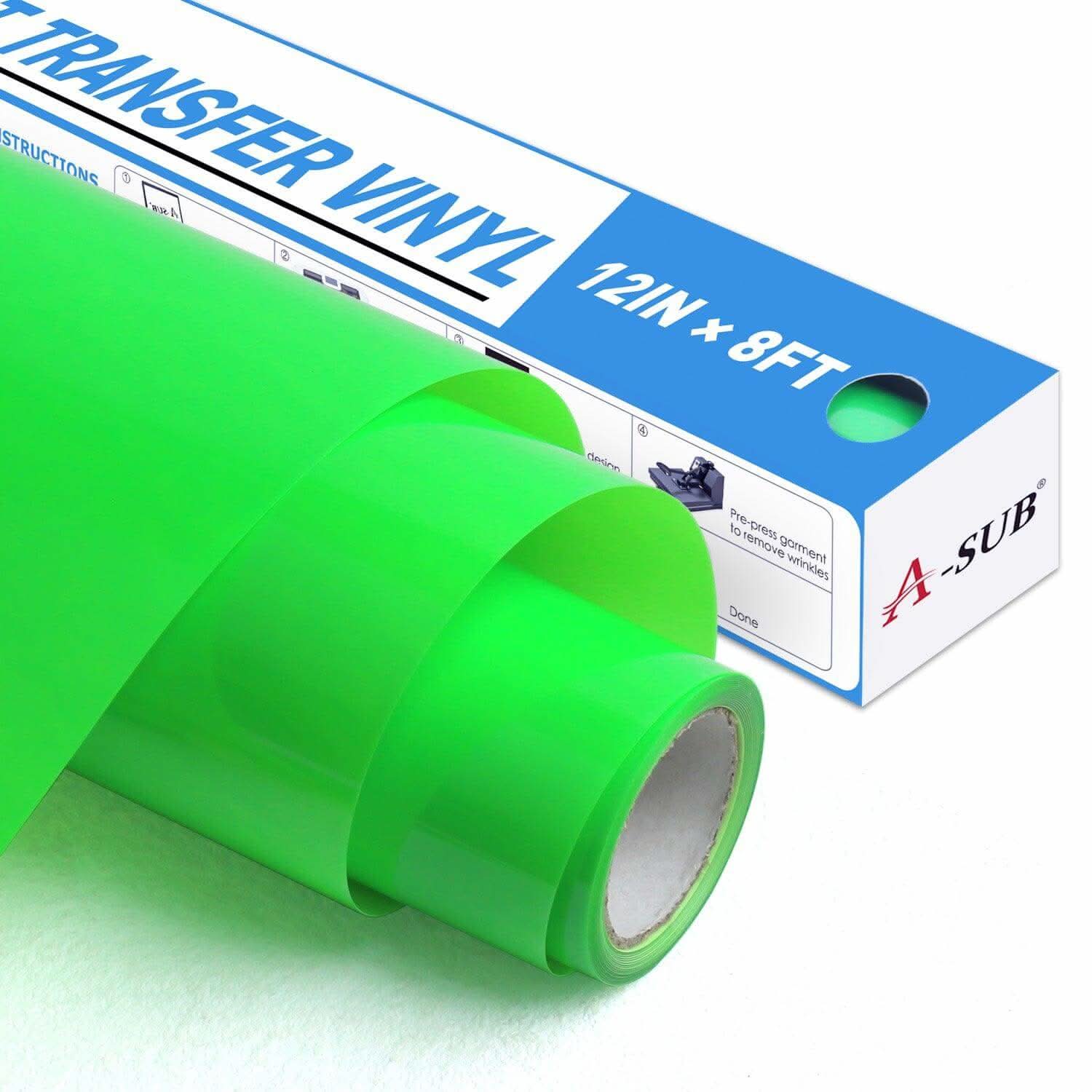 A-SUB Basic Color Heat Transfer Vinyl Roll 12"*8ft - Image 22