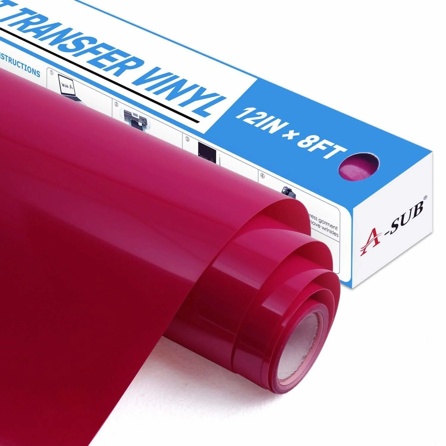 A-SUB Basic Color Heat Transfer Vinyl Roll 12"*8ft - Image 24