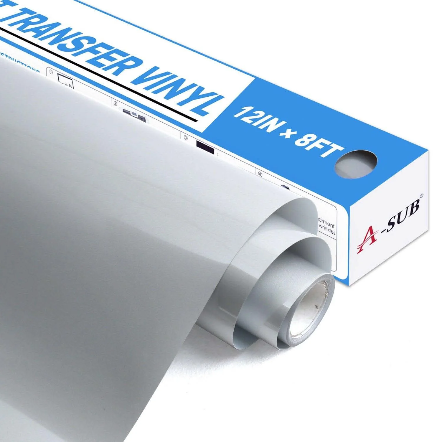 A-SUB Basic Color Heat Transfer Vinyl Roll 12"*8ft - Image 8