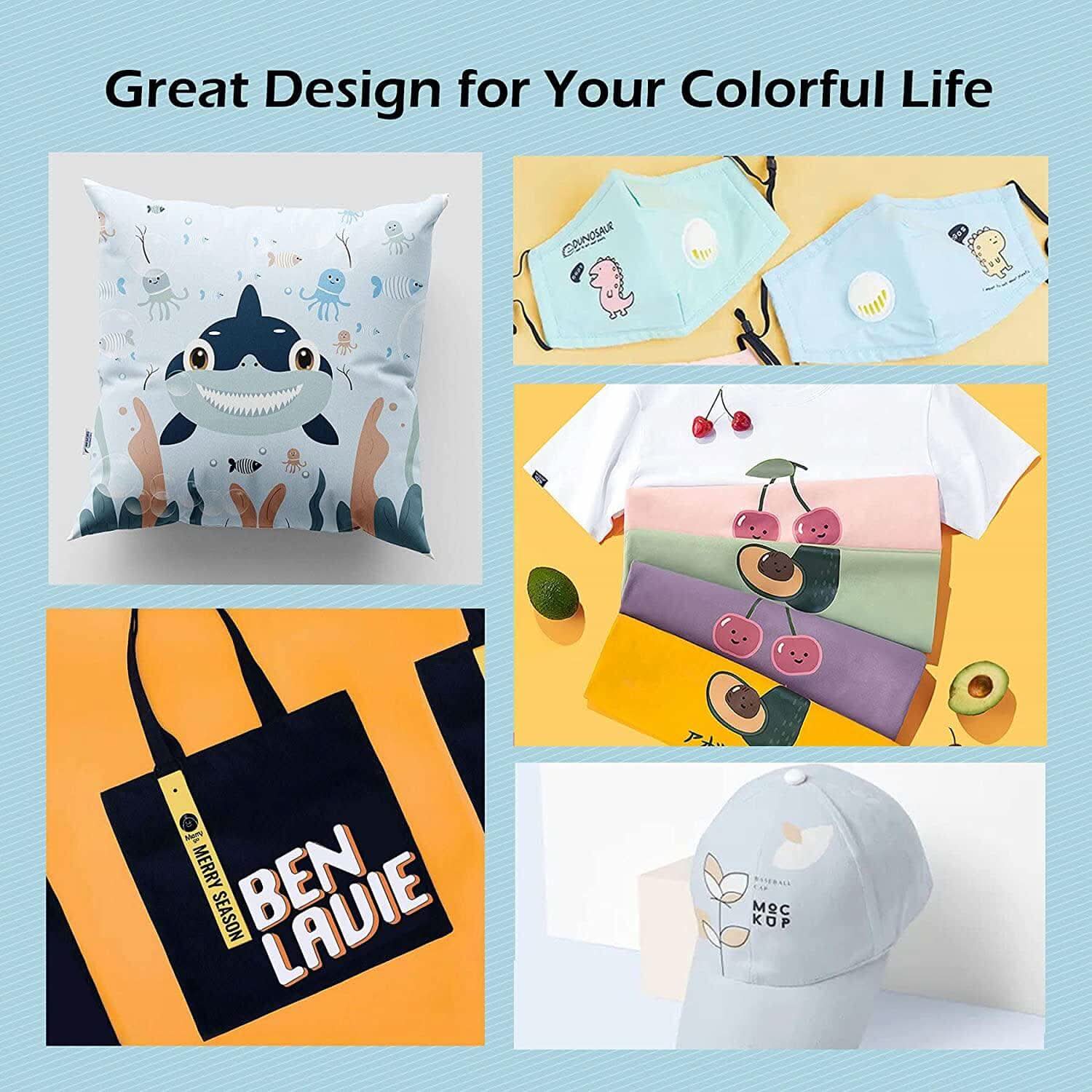 A-SUB 8.5''x11'' Dark Fabric Transfer Paper 20 Sheets - Image 8