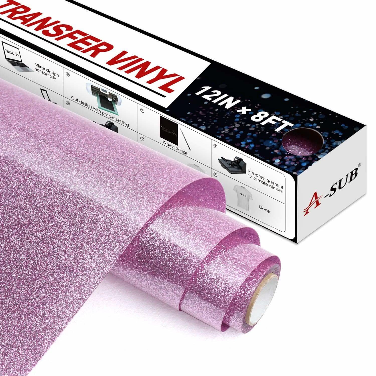 A-SUB Glitter Heat Transfer vinyl 12"* 8ft - Image 10