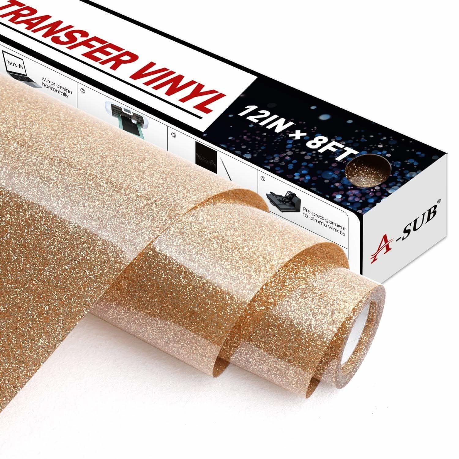 A-SUB Glitter Heat Transfer vinyl 12"* 8ft - Image 6
