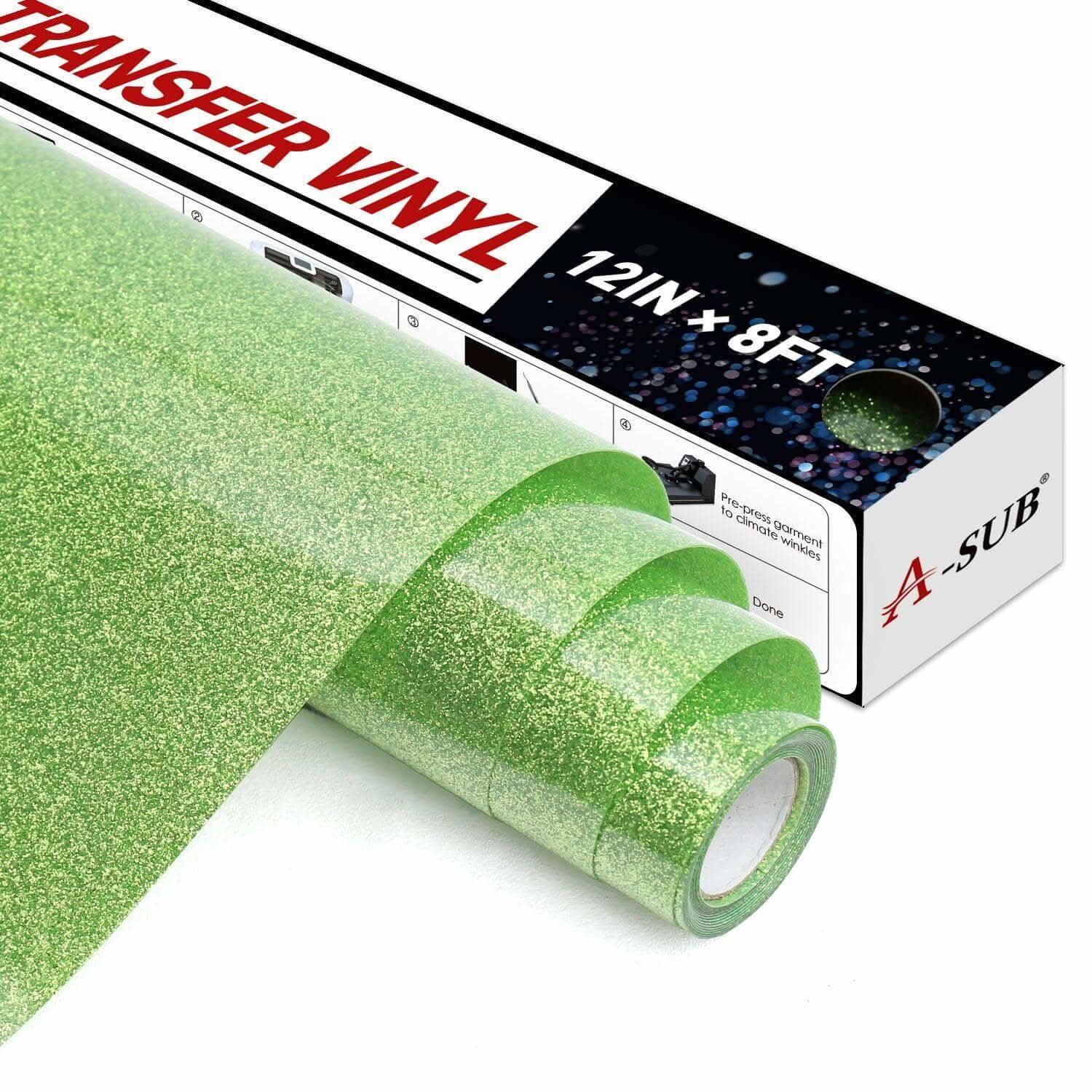 A-SUB Glitter Heat Transfer vinyl 12"* 8ft - Image 9