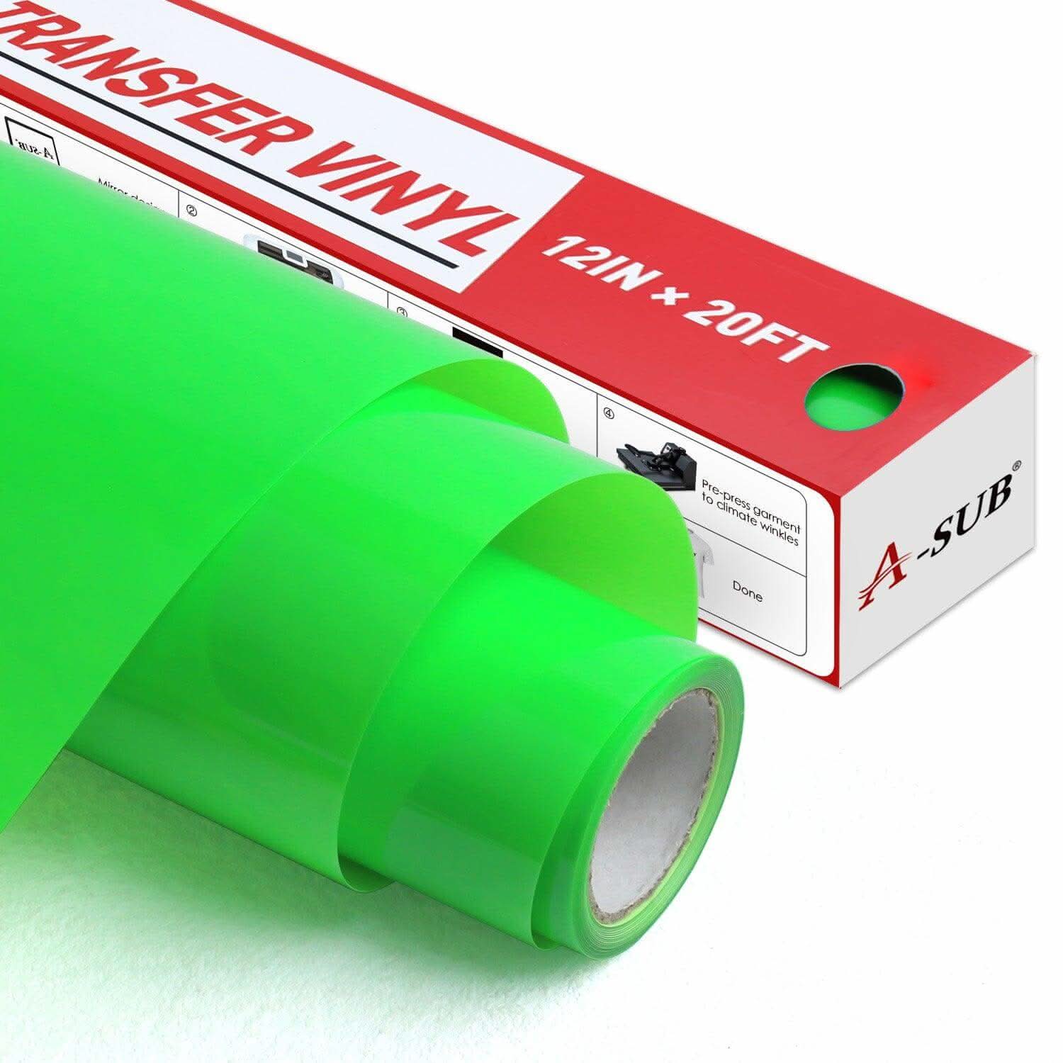 A-SUB Neon Heat Transfer vinyl 12" *20ft - Image 6