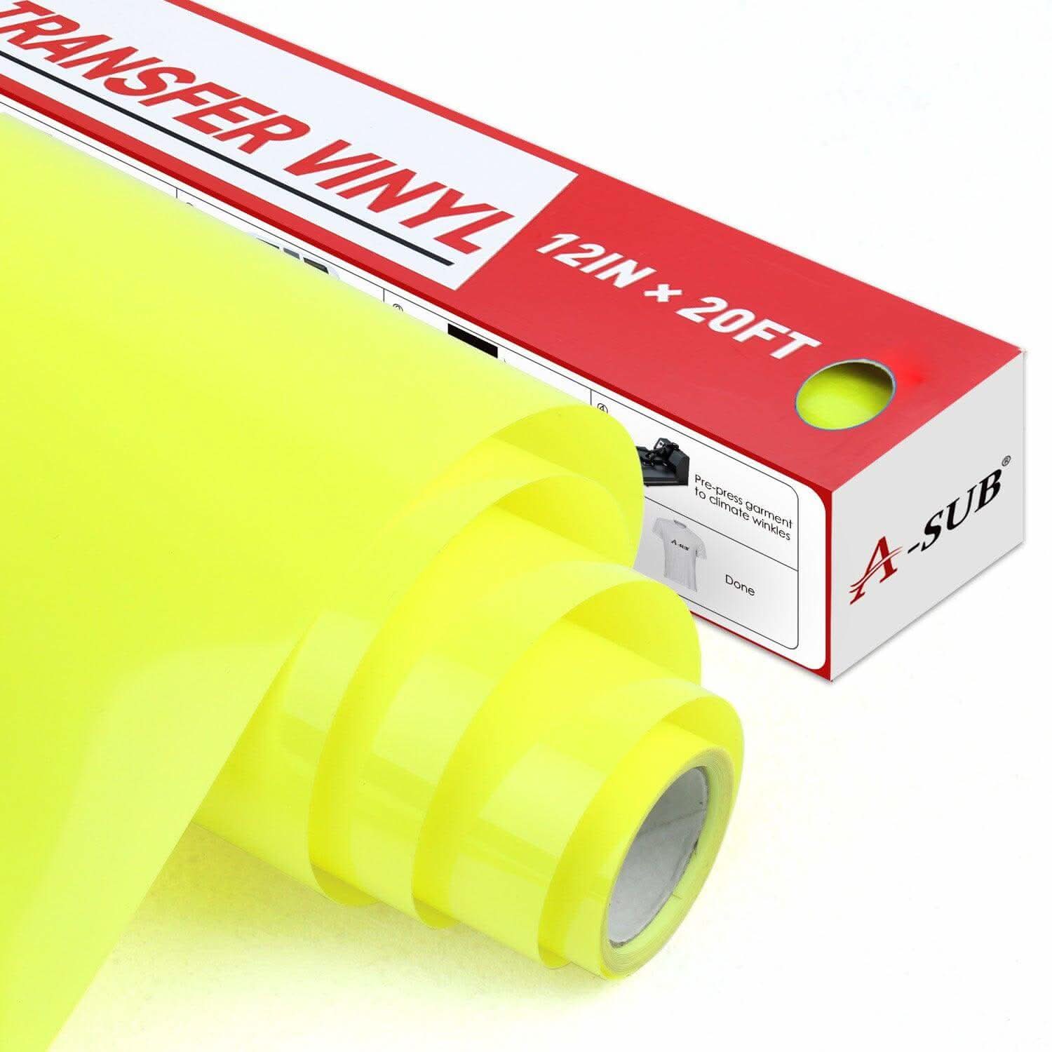 A-SUB Neon Heat Transfer vinyl 12" *20ft - Image 9