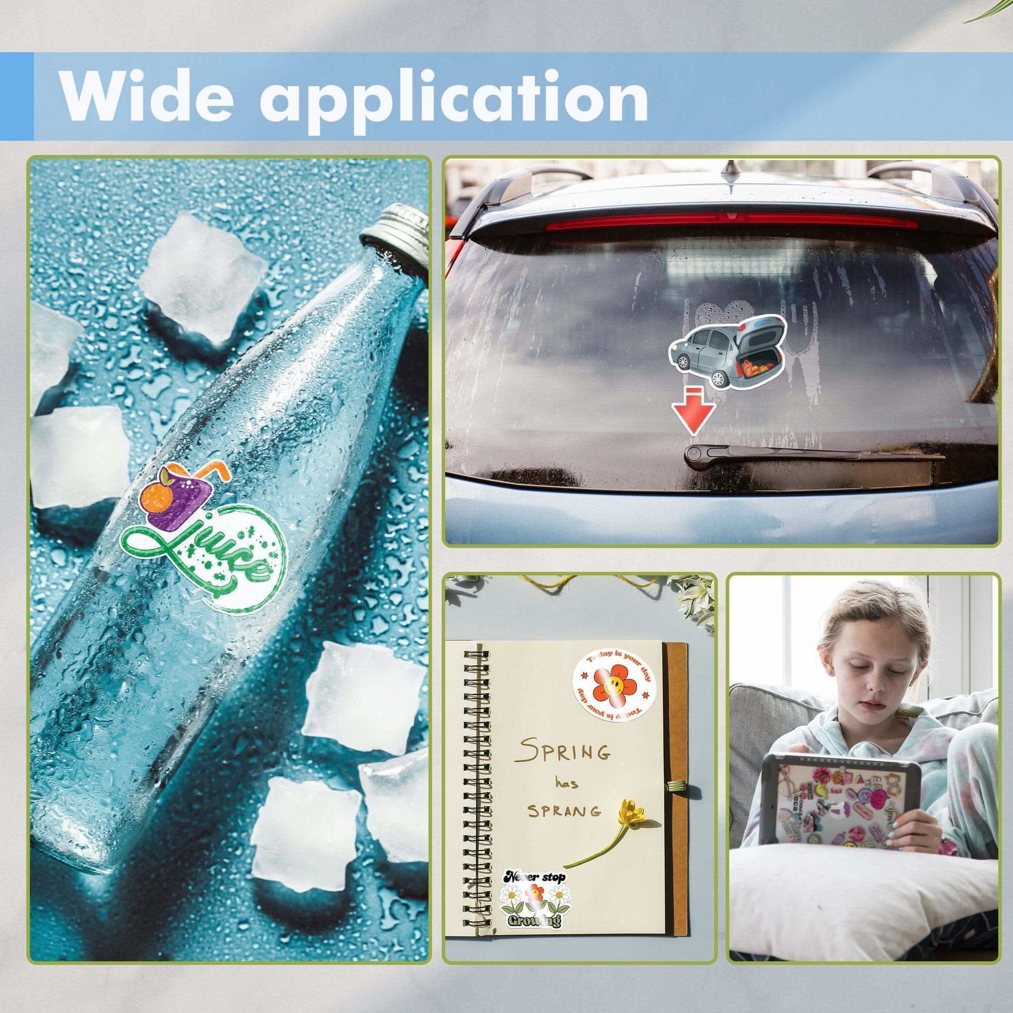 100% Waterproof White Glossy Sublimation Sticker Paper 25 Sheets - Image 7