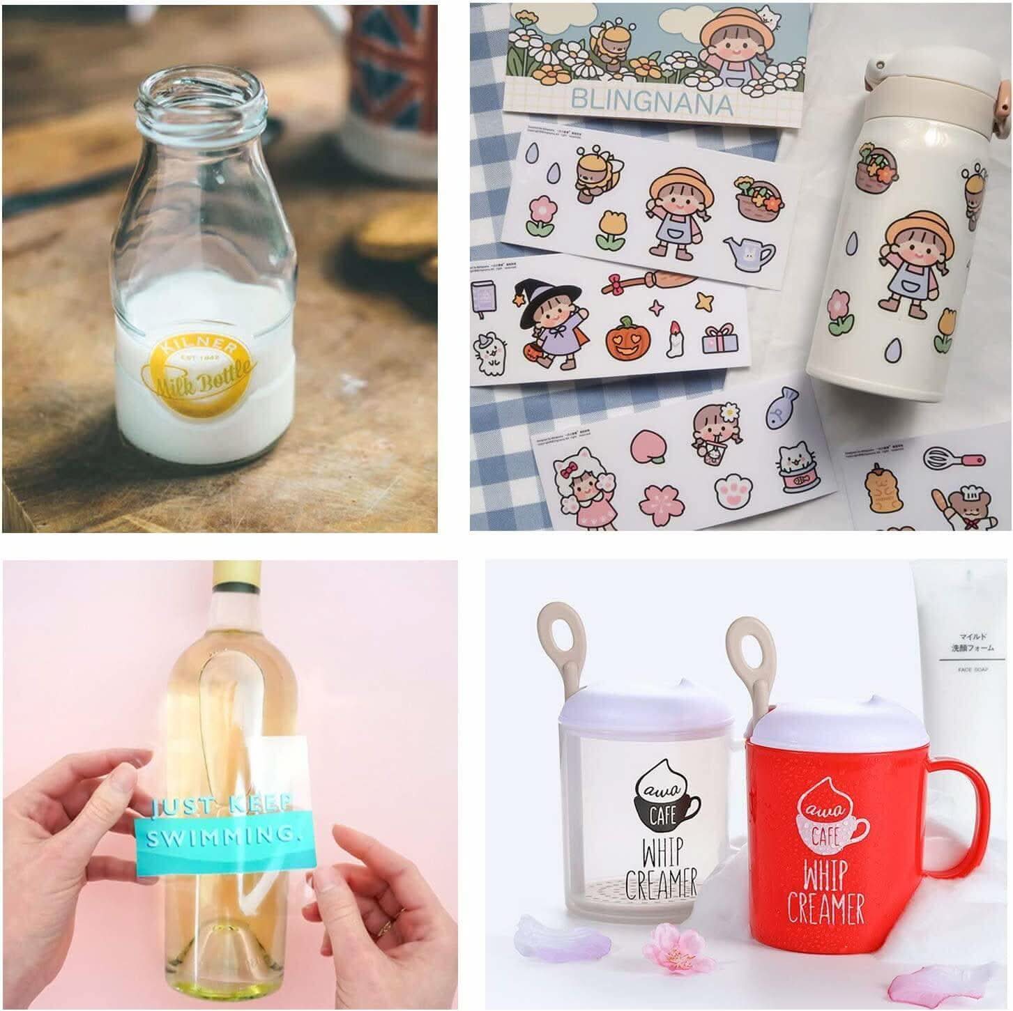 A-SUB Waterproof Clear Vinyl Sticker Paper for Inkjet Printers 8.5x11 in 15 Sheets - Image 5