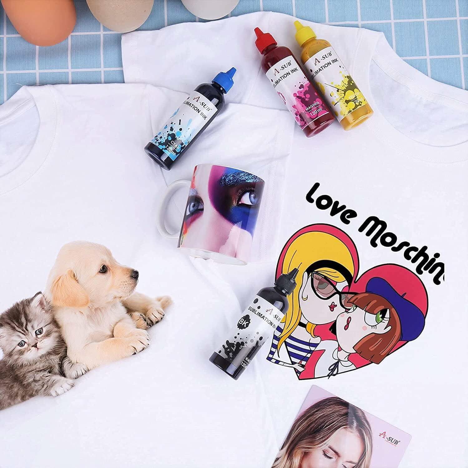 A-SUB Sublimation Ink for Epson Inkjet Printer  4x120ML - Image 5