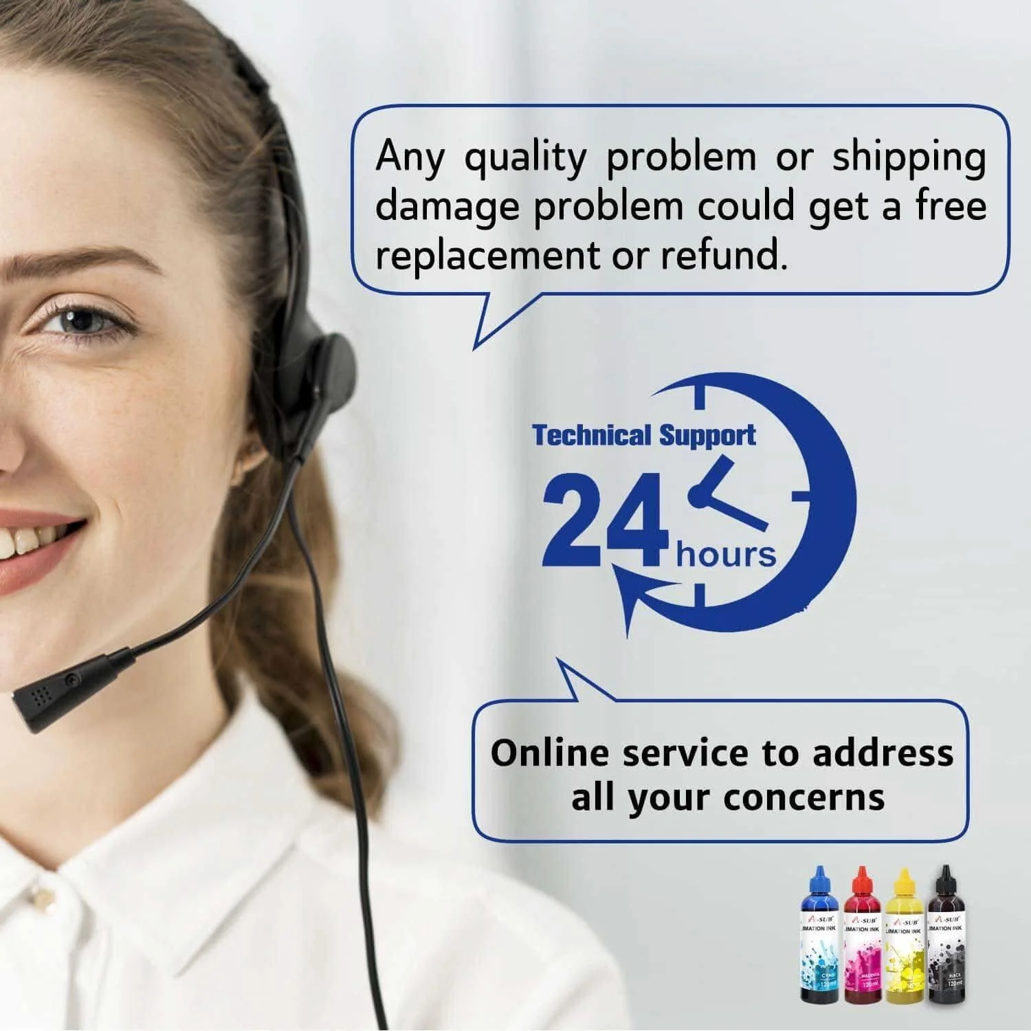 A-SUB Sublimation Ink for Epson Inkjet Printer  4x120ML - Image 8