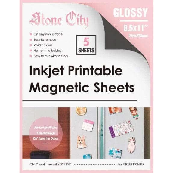 Stone City Printable Glossy Magnetic Sheets 12 Mil for Inkjet&Laser  Printers 8.5x 11 Inches, 12 Sheets - Image 8